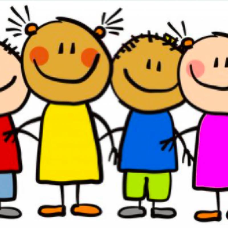 kids standing together